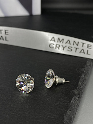 Пусеты 10mm crystal 3