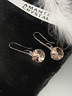 Красивые серьги Elina 14mm vintage rose с дорогим цветом