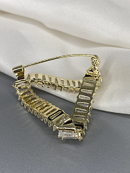 Брошь BLUC Triangl Циркон Au 4