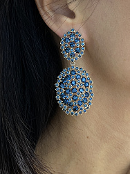 Серьги KR Gloria denim 1