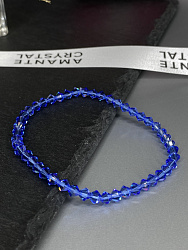 Браслет-стрейч хрусталь sapphire (синий) 4