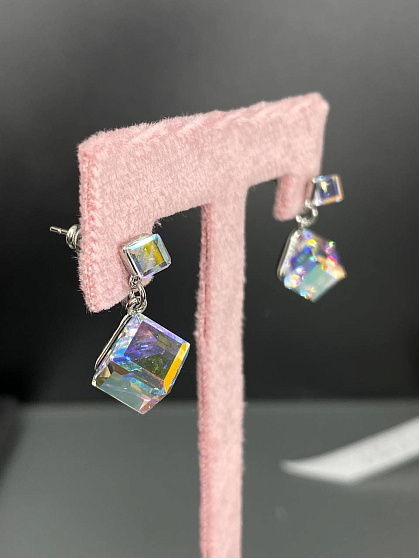 Серьги Kora 4/8mm AB