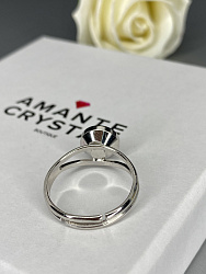 Кольцо ASSOL 9mm crystal 3