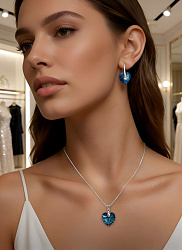 Комплект Roskosh heart Bermuda blue 1