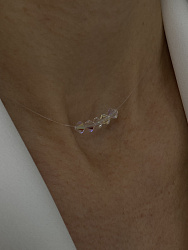 Колье-невидимка Amante crystal AB 1