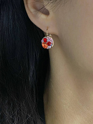 Серьги Rivolo rose mix Au 1