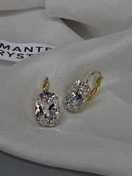 Серьги CAPRI 18mm crystal Au 4