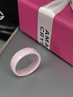 Кольцо Керамика (грани) 18 розовый