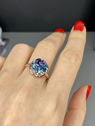 Кольцо Rivolo tanzanite mix Au 3