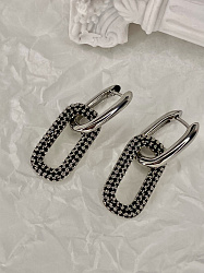 Винтажные серьги DAZZ Omega (MYX) jet 3