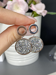 Серьги IREN crystal (гвоздик) 1