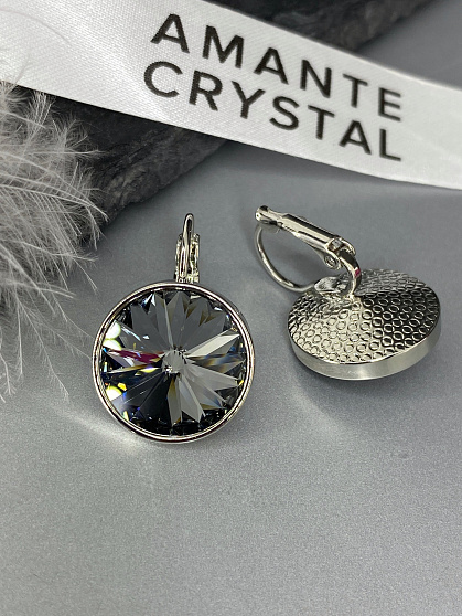 Серьги KR Rivoli 16mm silver