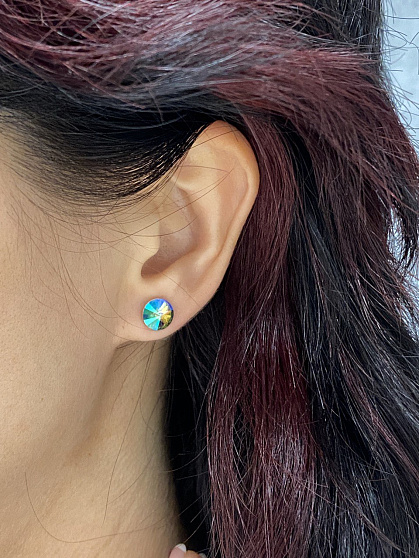 Пусеты 8 mm paradise shine