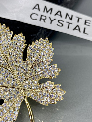 Брошь BluC Клен Au 4