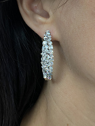 Серьги KR Fashion SW crystal 1