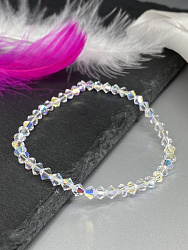 Браслет-стрейч хрусталь AB 2