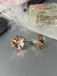 Пусеты 10 mm vintage rose 1