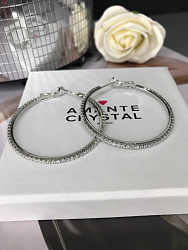 Серьги кольца 4см  1