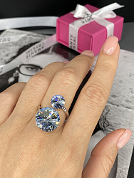 Кольцо KR JANINE blue shade 1