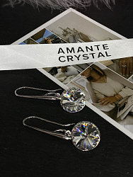 Серьги Elina 14мм crystal 2