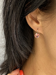 Серьги RIVOLI 8mm light rose 1