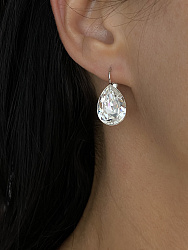 Серьги Patrice 18mm с австрийскими кристаллами crystal 1