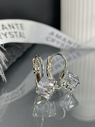 Серьги KORA 6mm crystal 1