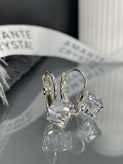 Серьги KORA 6mm crystal