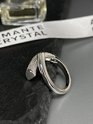 Кольцо Kiss crystal 2