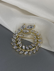 Брошь Bluc Lavr crystal Au 3