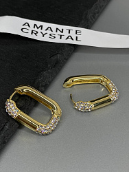 Серьги Lux кольца  Au 4