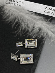 Серьги KR Queen baget crystal 2