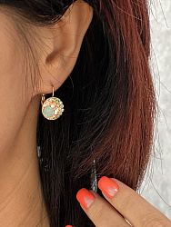 Оригинальные серьги Rivolo Nude Au со вставками из кристаллов 2