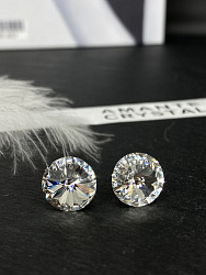 Пусеты 10mm crystal 4