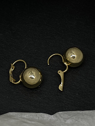Серьги Sfera металл Au 2