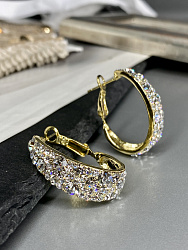 Серьги KR Fashion new crystal  Au (англ заст) 3