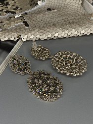 Серьги KR Gloria bl diamond 2