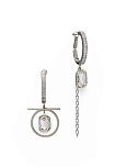 Серьги Capri/baget Asymmetria crystal