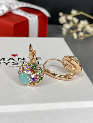 Оригинальные серьги Rivolo Nude Au со вставками из кристаллов 1