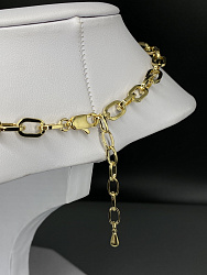 Колье Tablet цепь jet Au 3