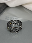 Кольцо Fashion  bl diamon /jet