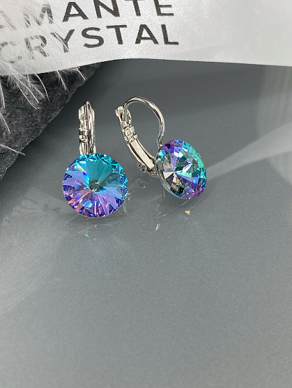 Серьги RIVOLI 8mm с австрийскими кристаллами VL