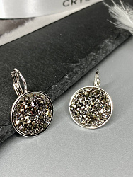 Серьги IREN black diamond 2