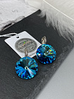 Серьги RIVOLI 18mm bermuda blue