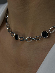 Колье Tablet цепь jet  1