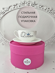 Чайная пара Queen белая 2