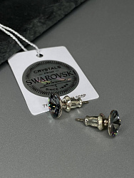 Пусеты 8 mm silver night 2