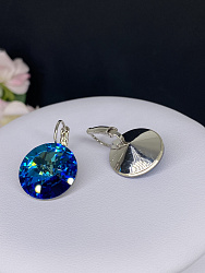 Серьги RIVOLI 18mm bermuda blue 3