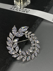 Брошь Bluc Lavr crystal 1