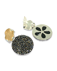 Серьги IREN 23 mm jet 4